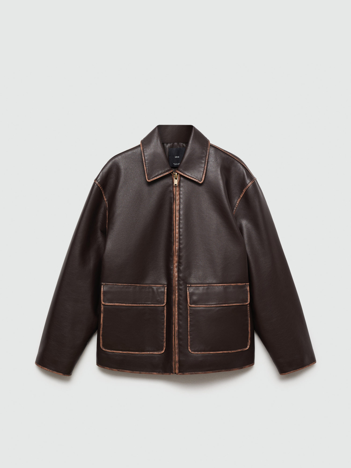 Куртка кожаная MANGO модель 77076004_30 Фото