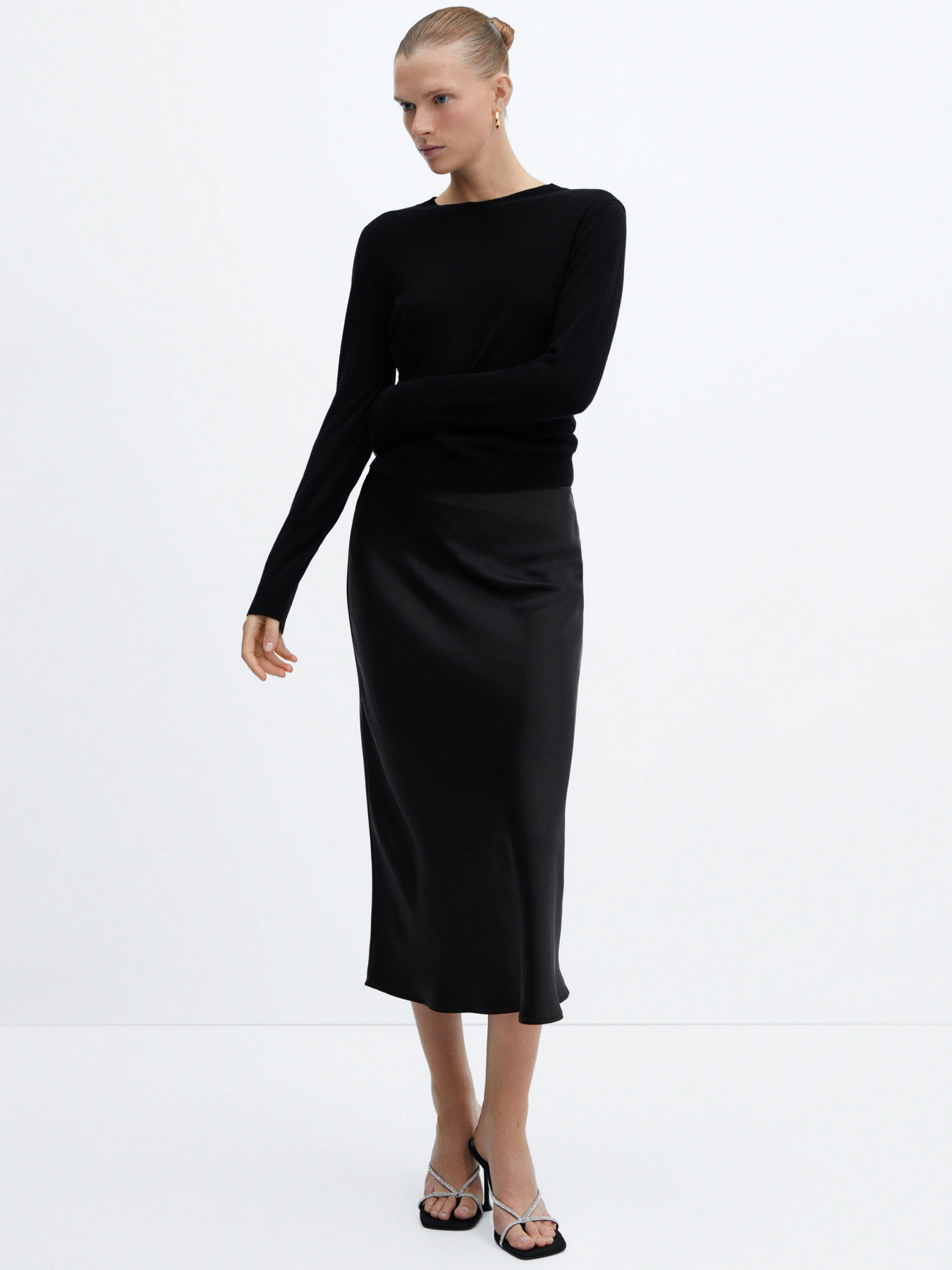 Спідниця міді MANGO Mia модель 57030409_99 Фото