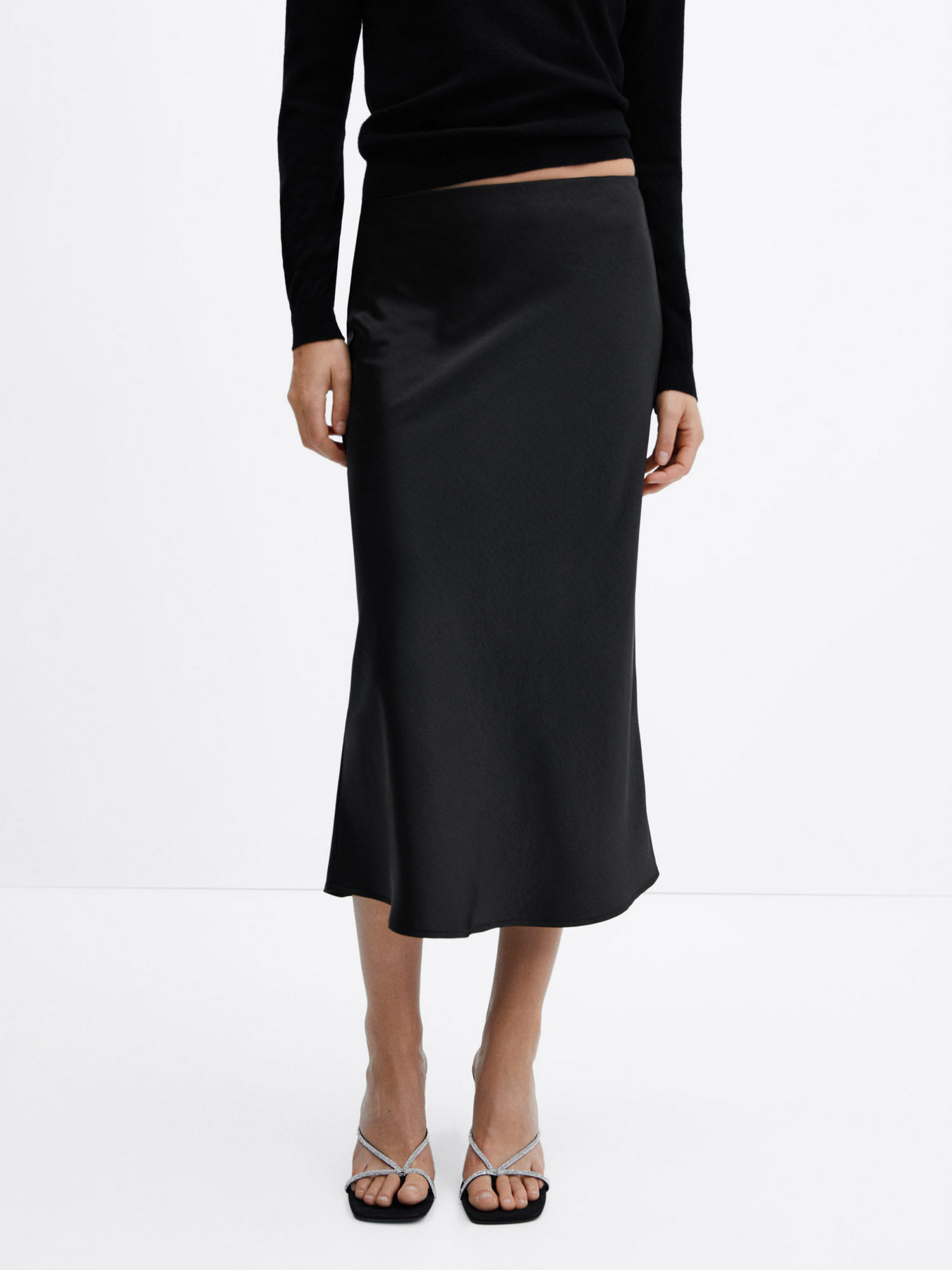 Спідниця міді MANGO Mia модель 57030409_99 Фото