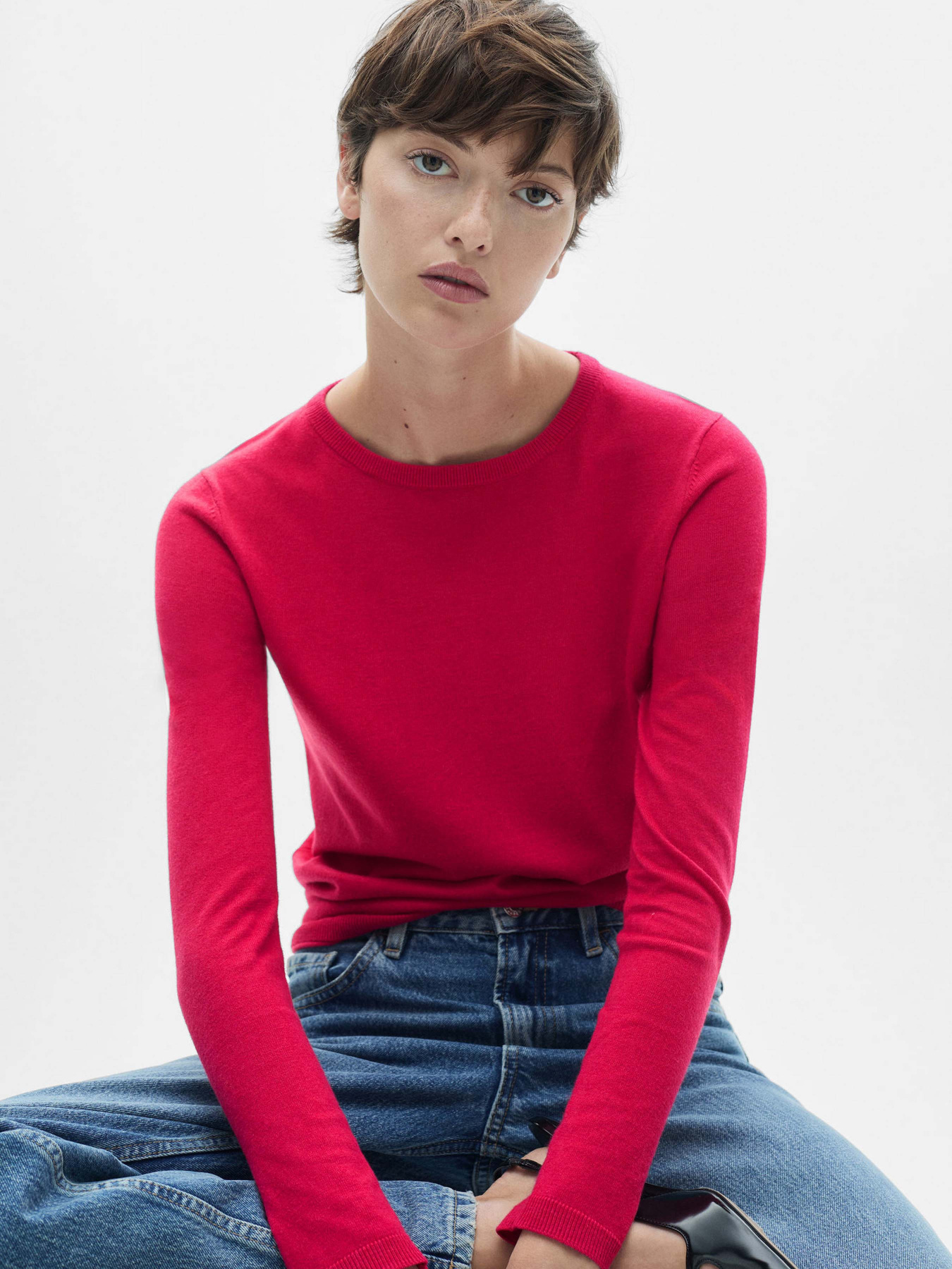 Лонгслів MANGO модель 77025656_88 Фото