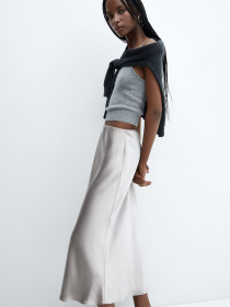 Спідниця міді MANGO Mia модель 57030409_92 Фото