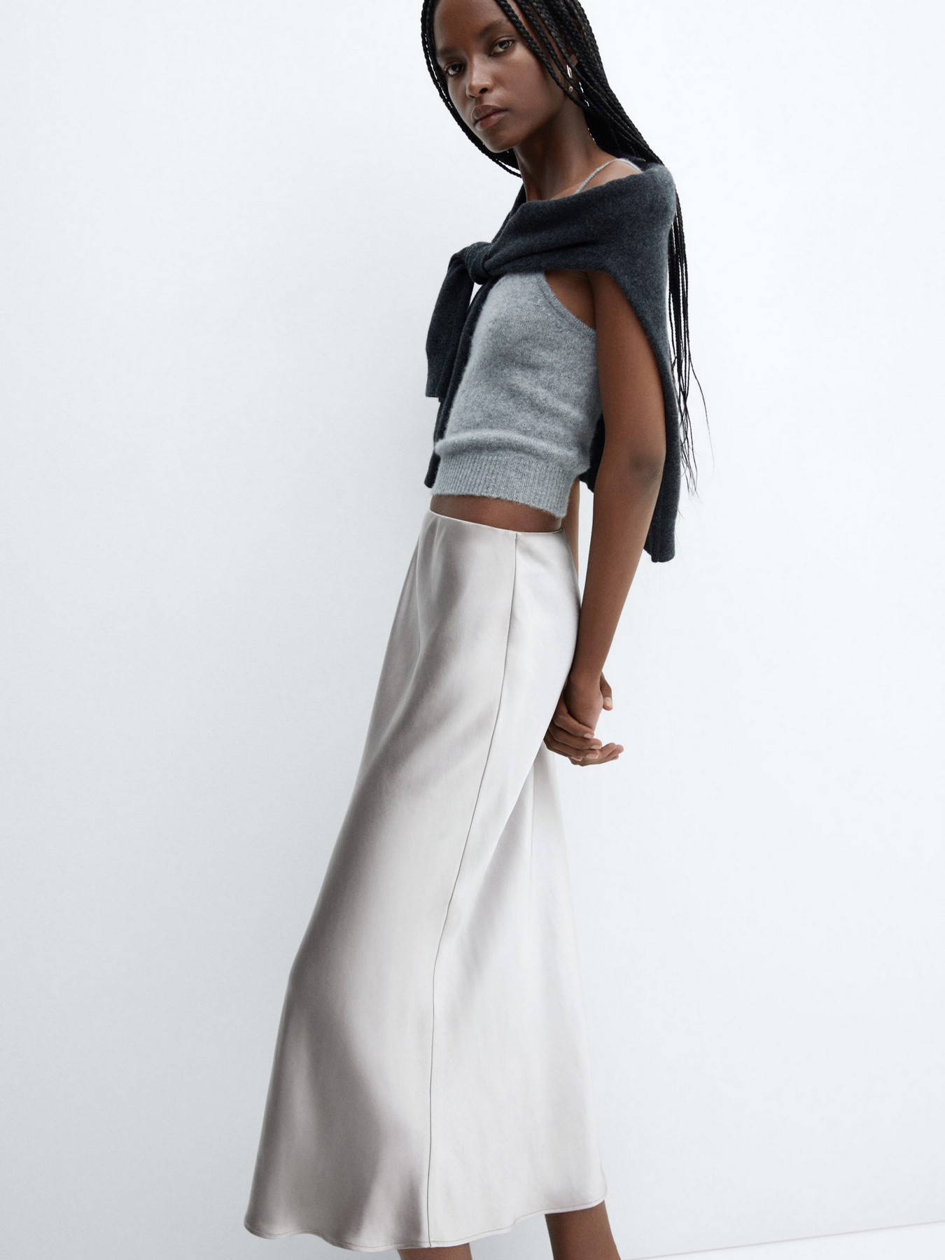 Юбка миди MANGO Mia модель 57030409_92 Юбка миди MANGO Mia модель 57030409_92 Фото