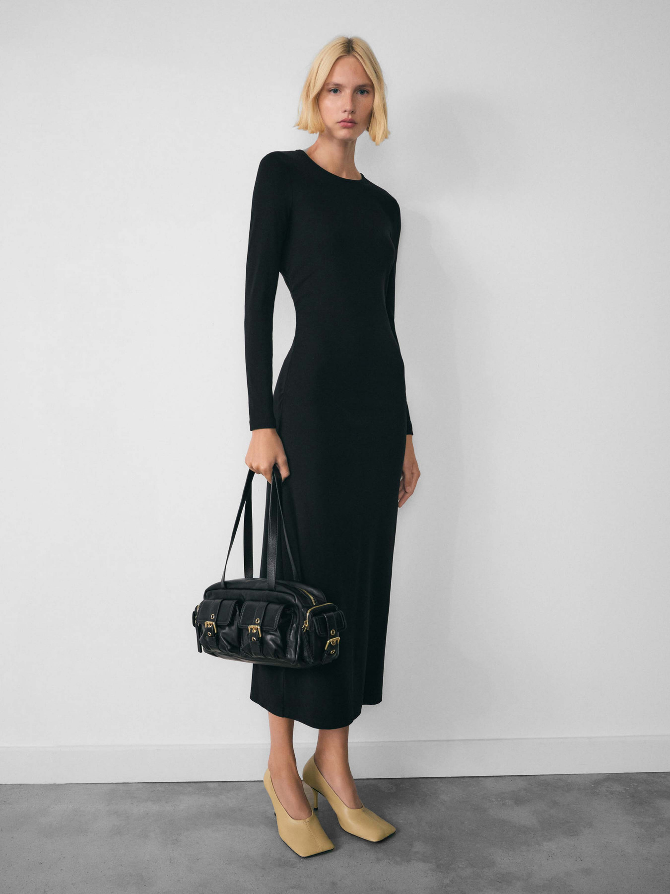 Платье миди MANGO модель 77057694_99 Фото