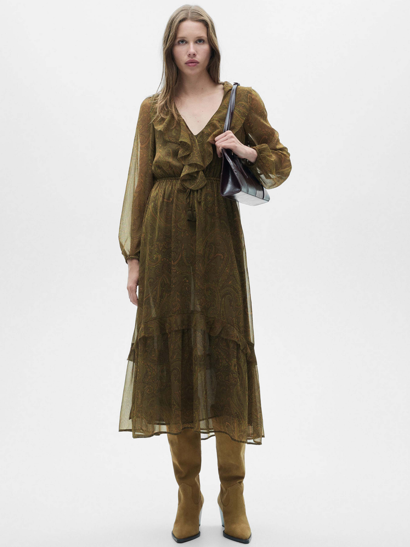 Сукня міді MANGO модель 77077685_38 Фото