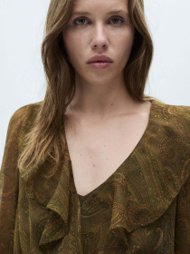 Платье миди MANGO модель 77077685_38 Фото