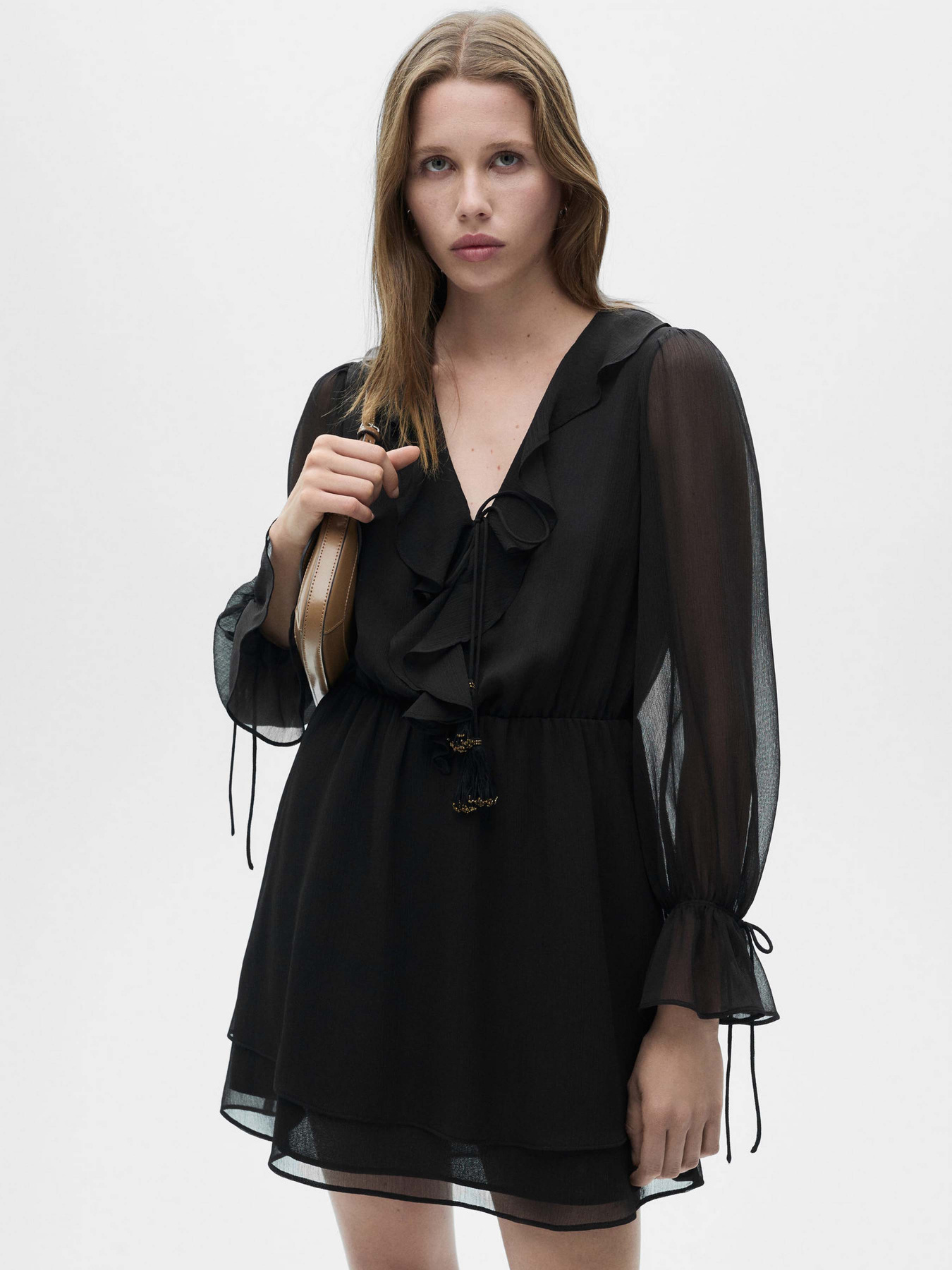 Платье мини MANGO модель 77067685_99 Фото