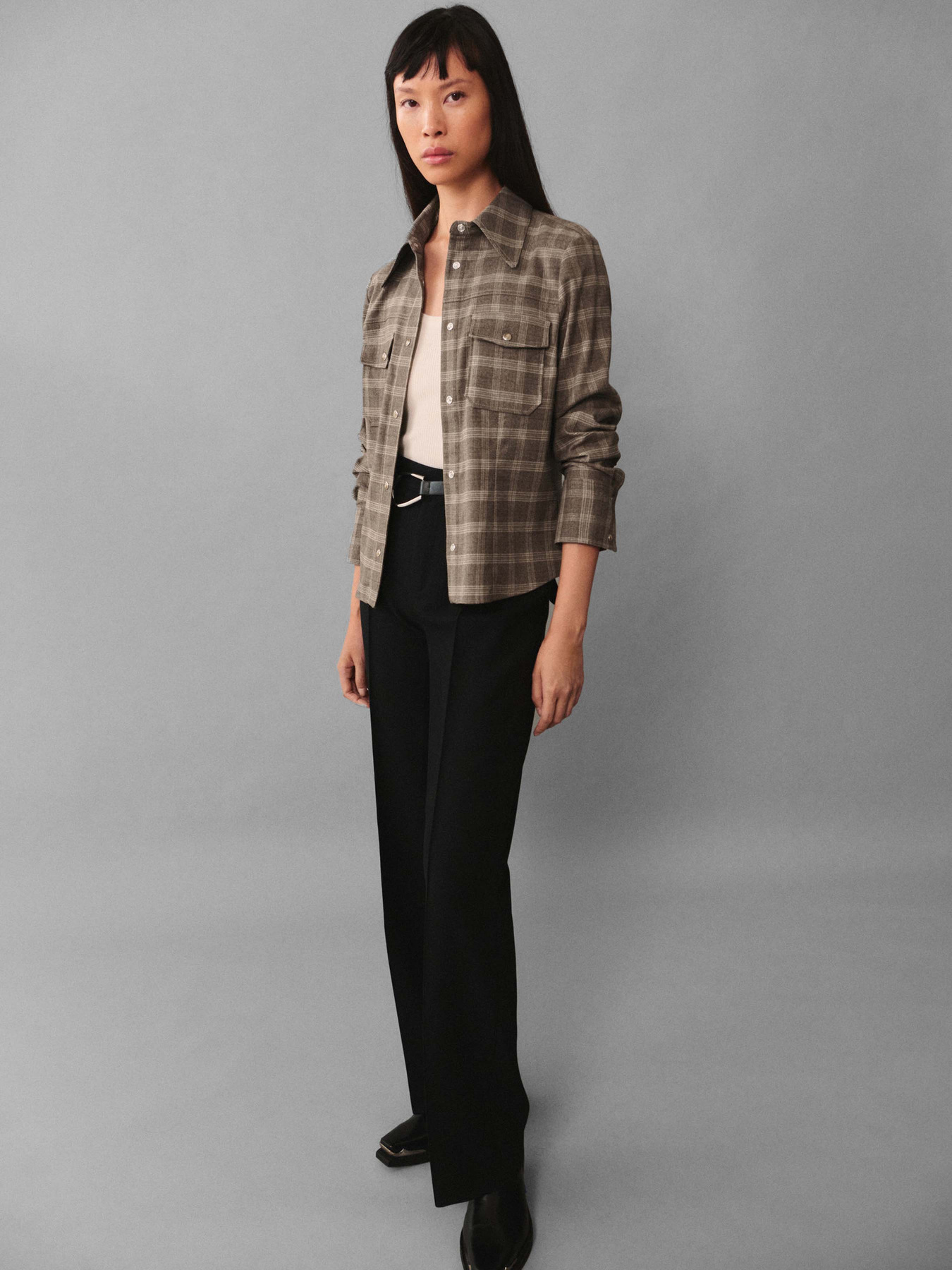 Рубашка повседневная MANGO модель 77046727_8 Рубашка повседневная MANGO модель 77046727_8 Фото