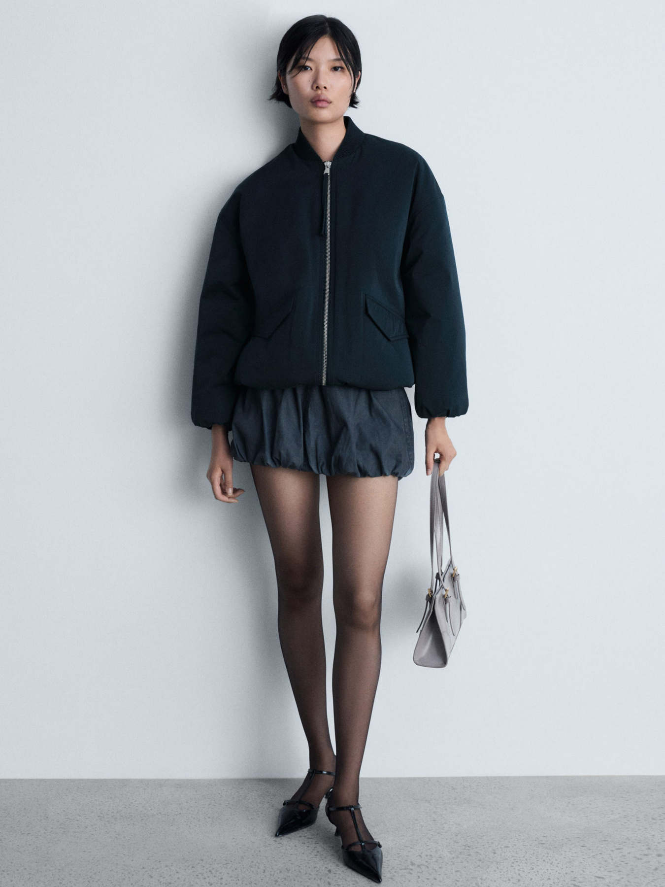 Бомбер MANGO модель 77097641_56 Фото