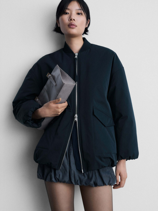 Бомбер MANGO модель 77097641_56 Фото