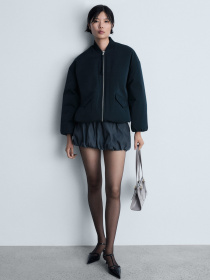 Бомбер MANGO модель 77097641_56 Фото