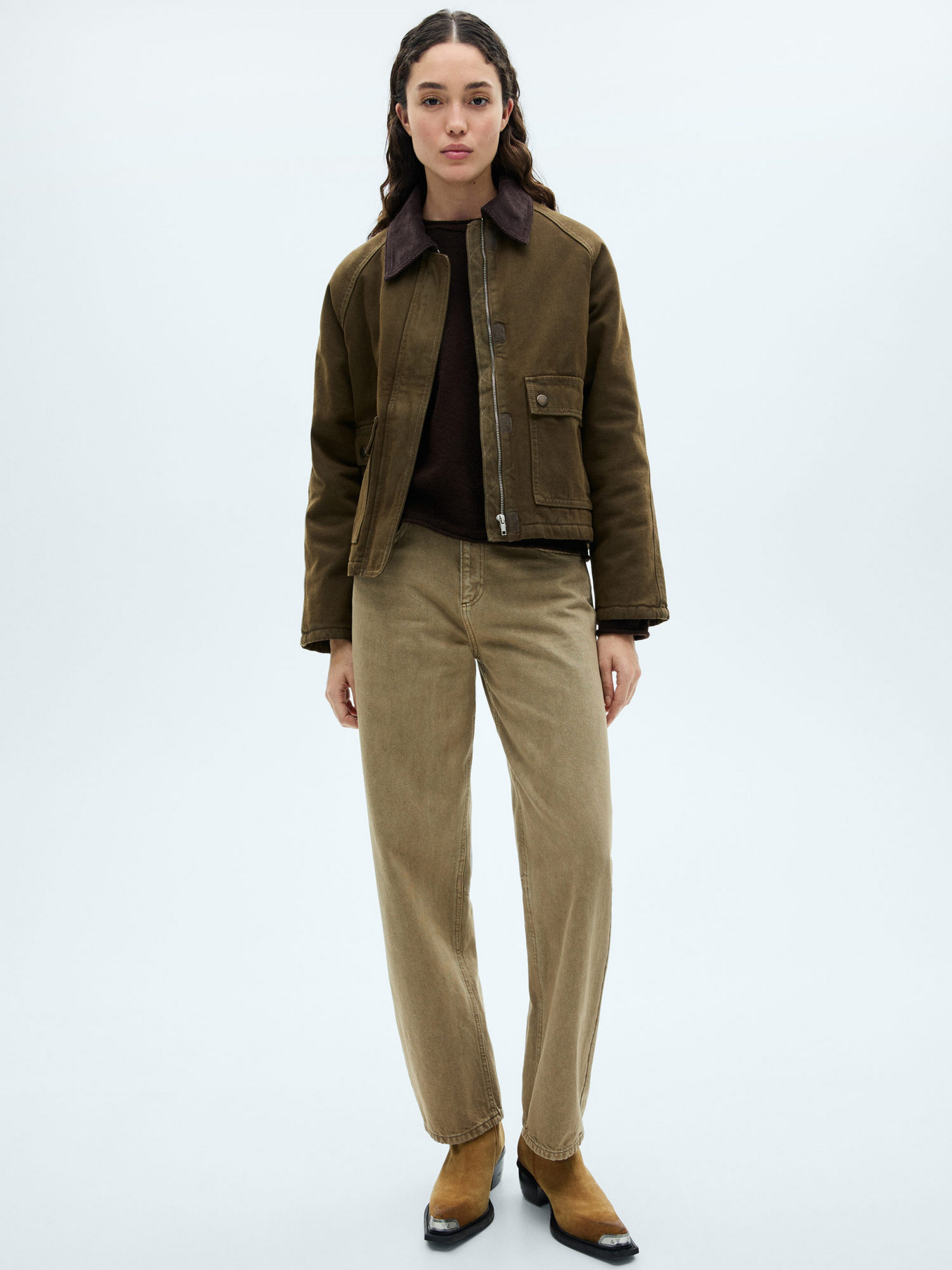 Демісезонна куртка MANGO модель 77057115_37 Фото