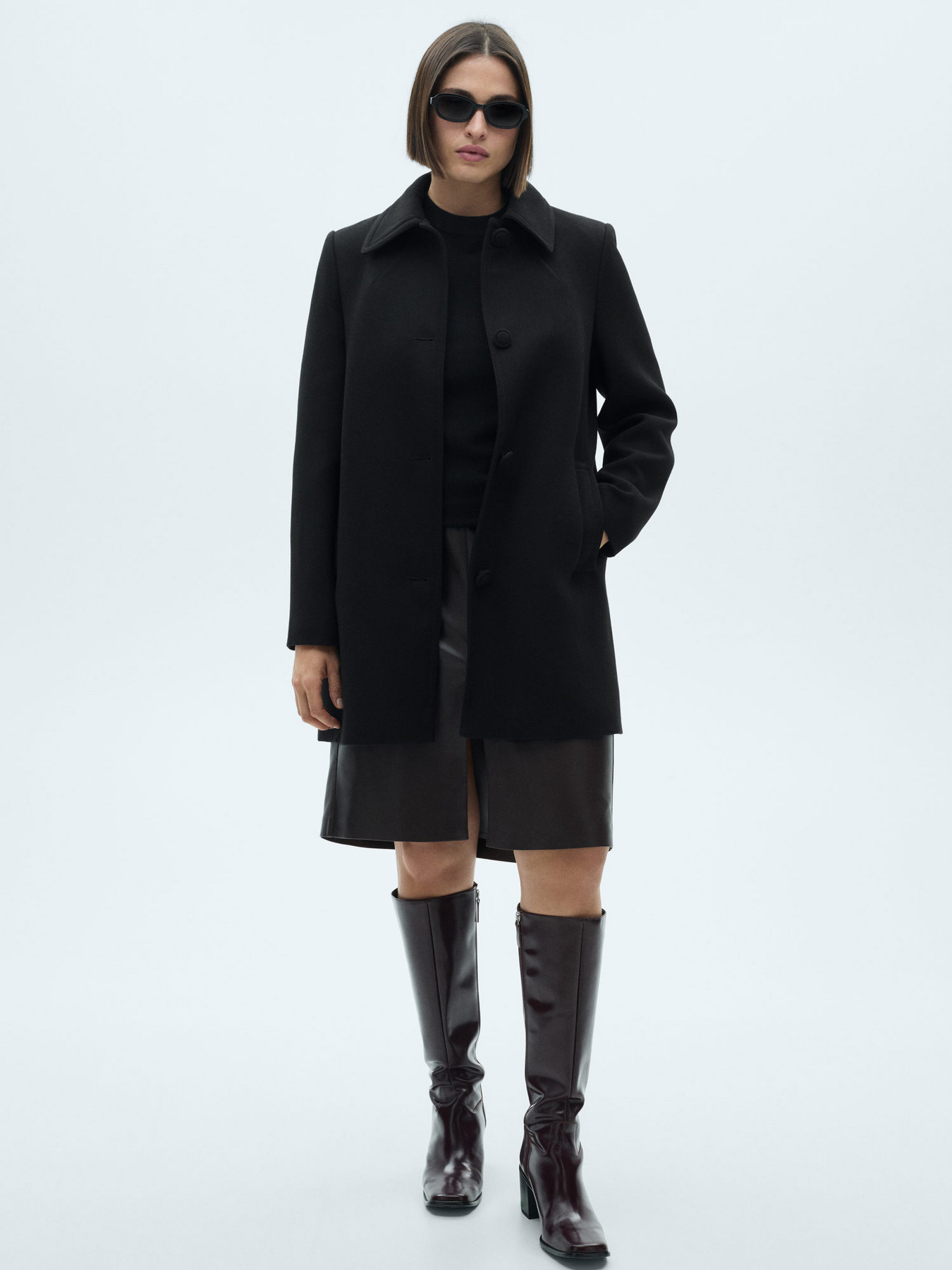 Пальто MANGO модель 77045672_99 Фото