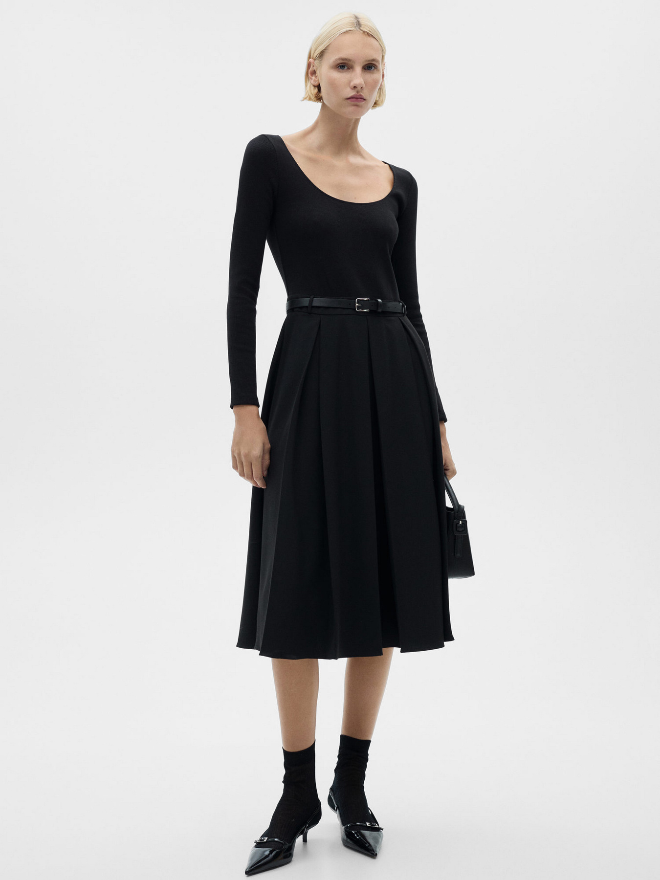 Платье миди MANGO модель 77098285_99 Фото