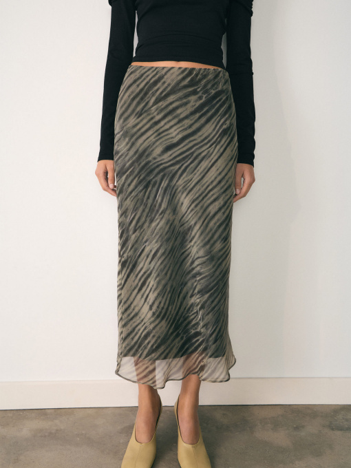 Юбка миди MANGO модель 77067675_43 Фото