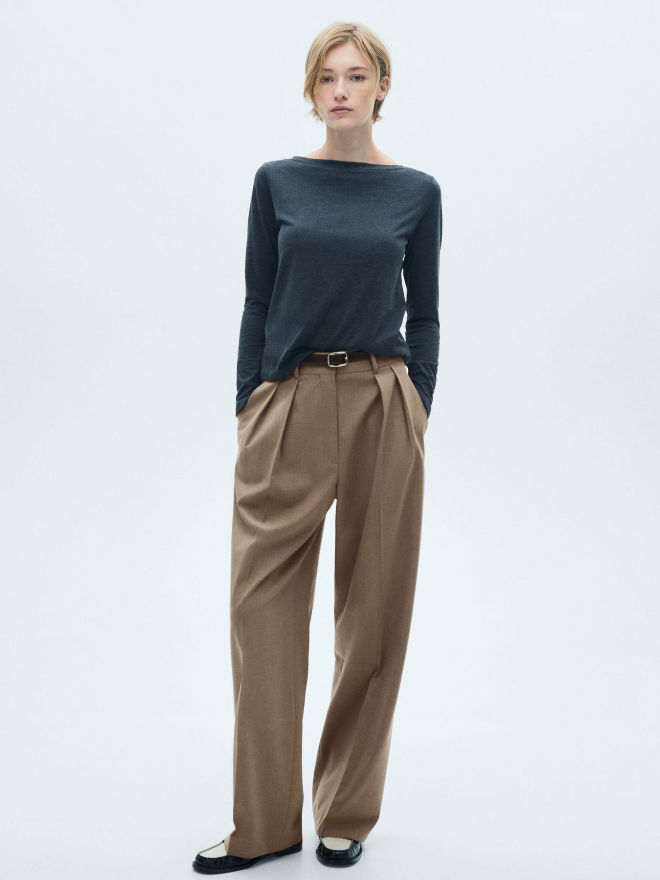 Брюки классические MANGO модель 77096760_30 Фото