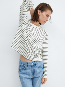 Лонгслів MANGO Piraya модель 57096712_52 Фото