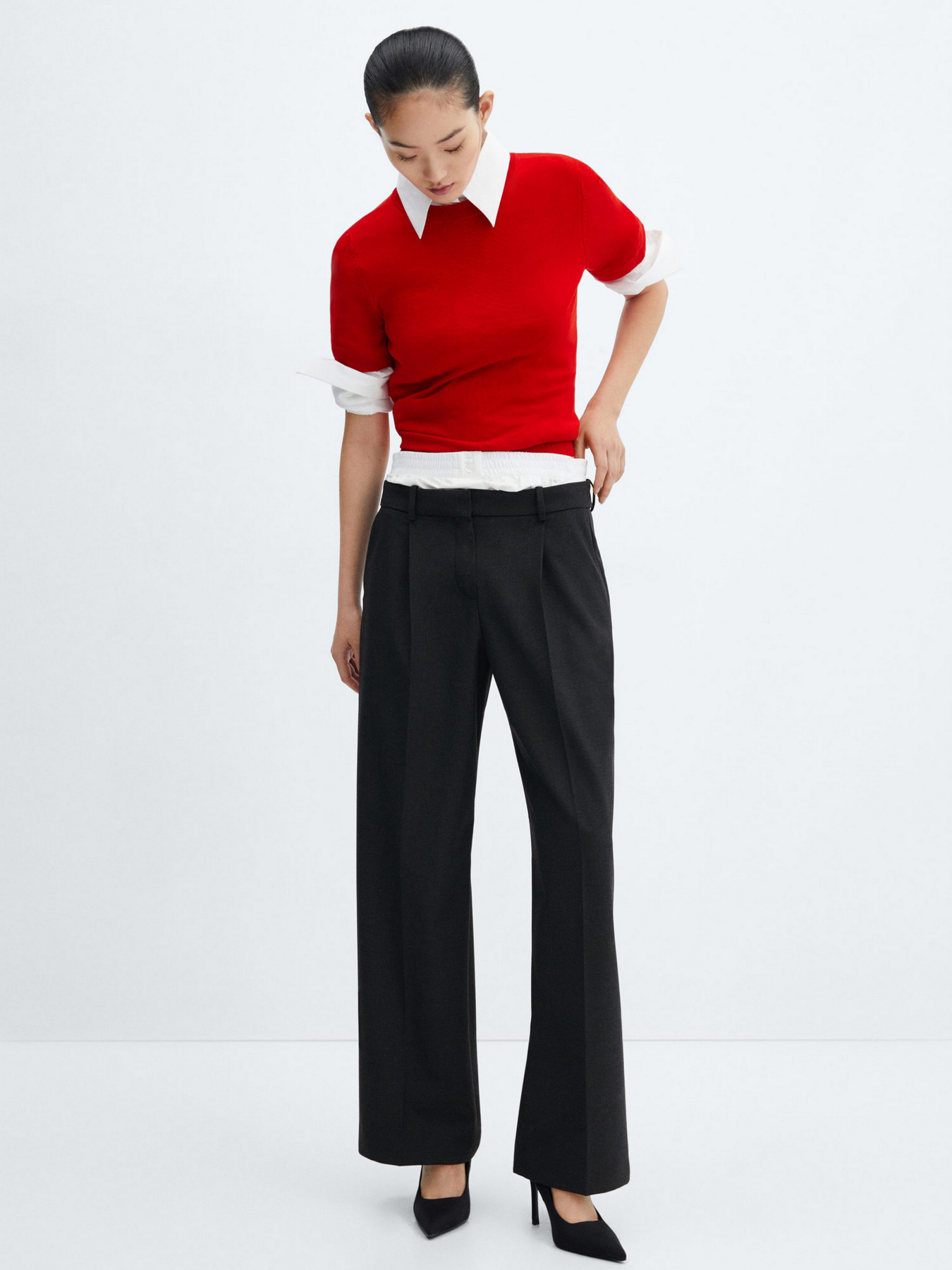 Штани класичні MANGO Drake модель 57027763_92 Фото