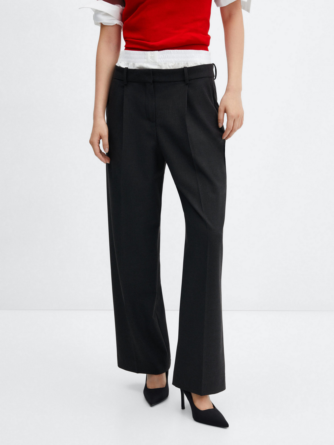 Штани класичні MANGO Drake модель 57027763_92 Фото