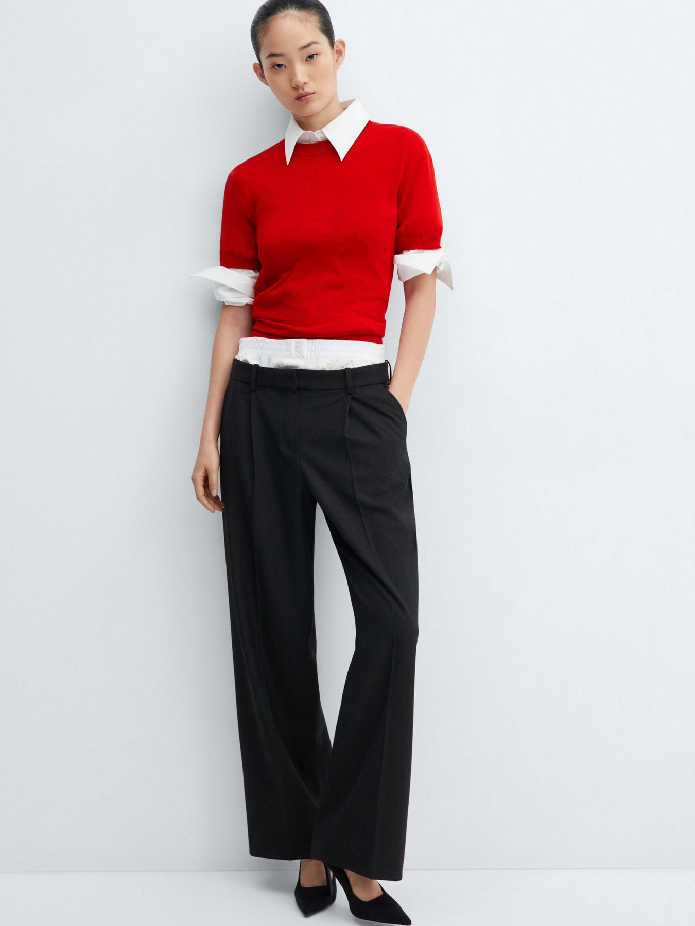 Класичні штани MANGO Drake модель 57027763_92 Фото