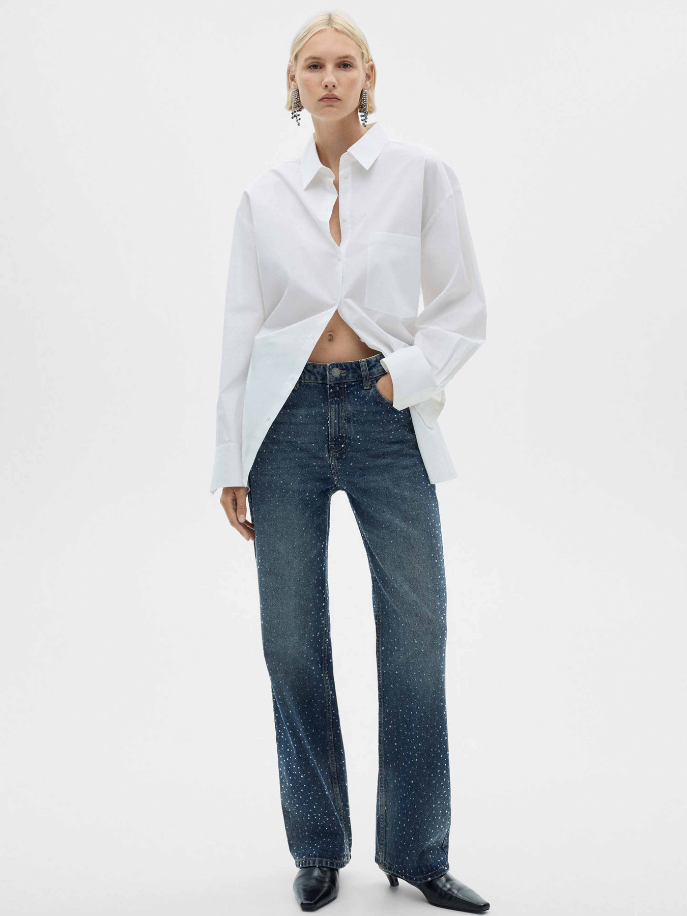 Прямые джинсы MANGO модель 77049067_TO Фото