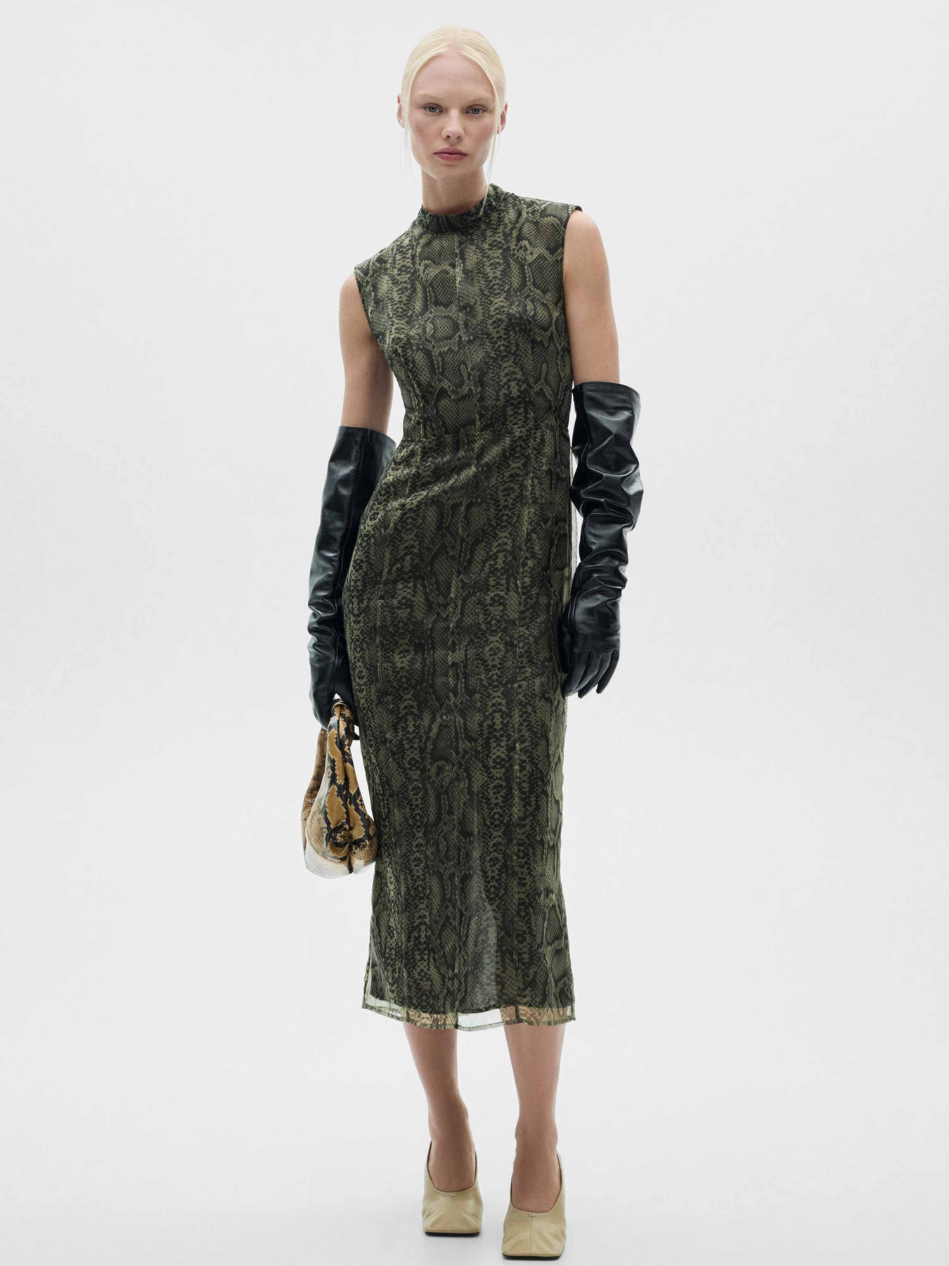 Платье миди MANGO модель 77057682_5 Фото