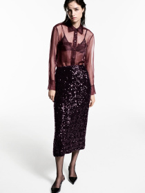 Юбка миди MANGO модель 77069060_78 Фото