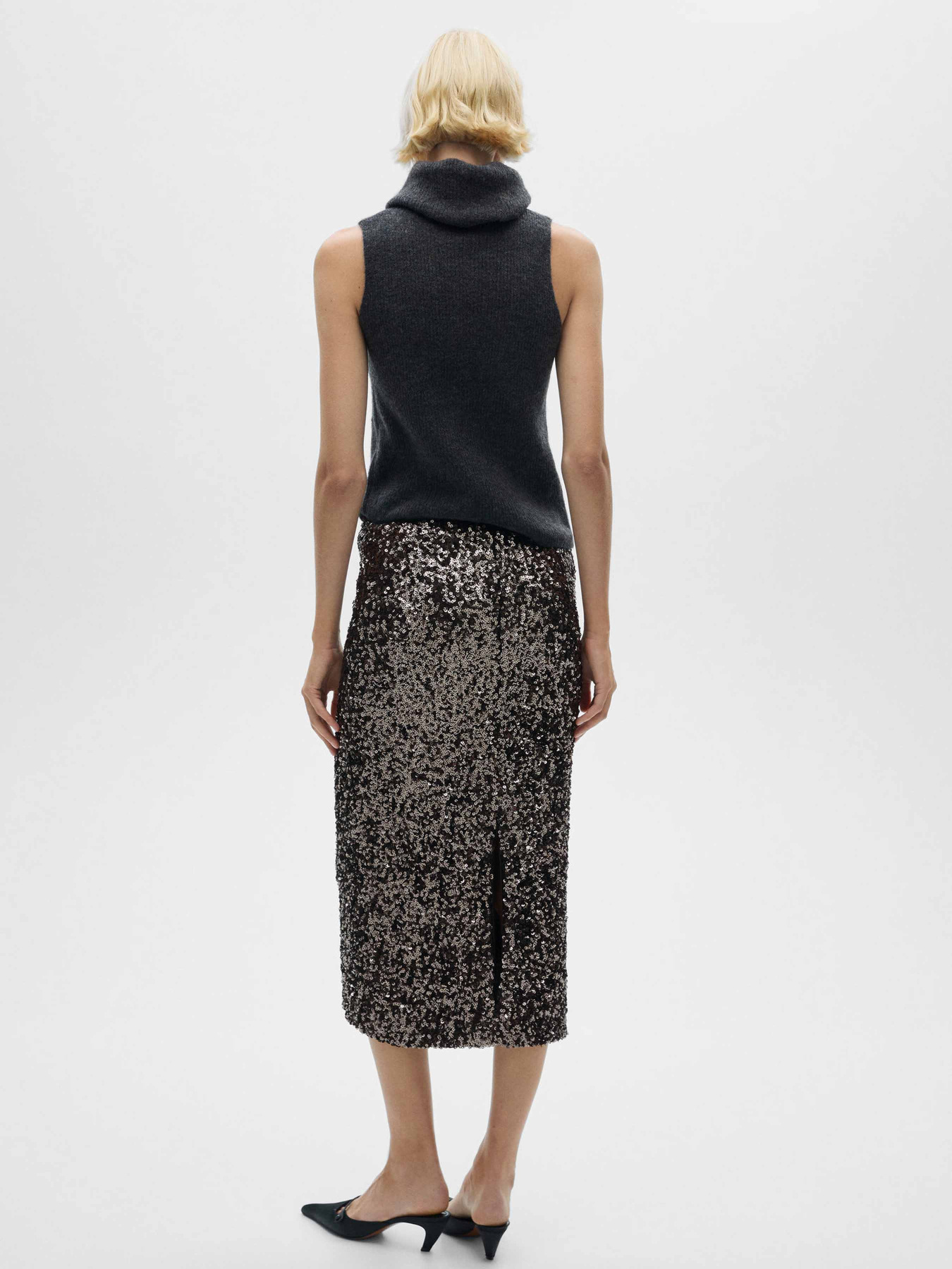 Юбка миди MANGO модель 77069060_95 Фото