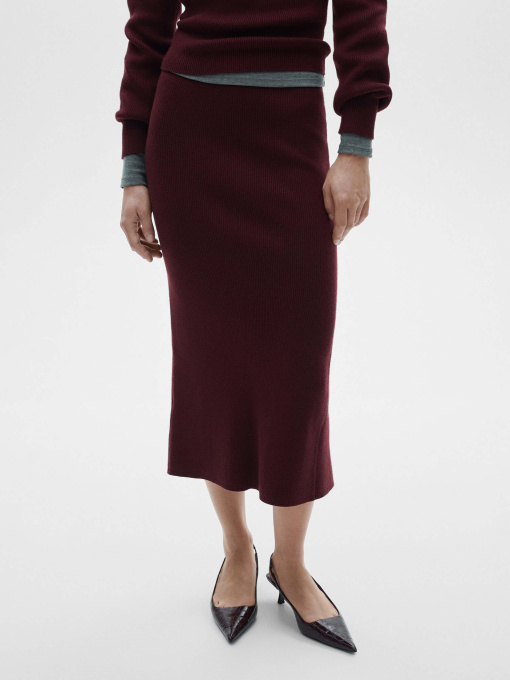 Юбка миди MANGO модель 77098275_77 Фото