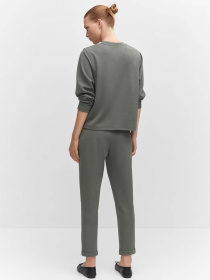 Брюки повседневные MANGO Pique модель 57064404_92 Фото