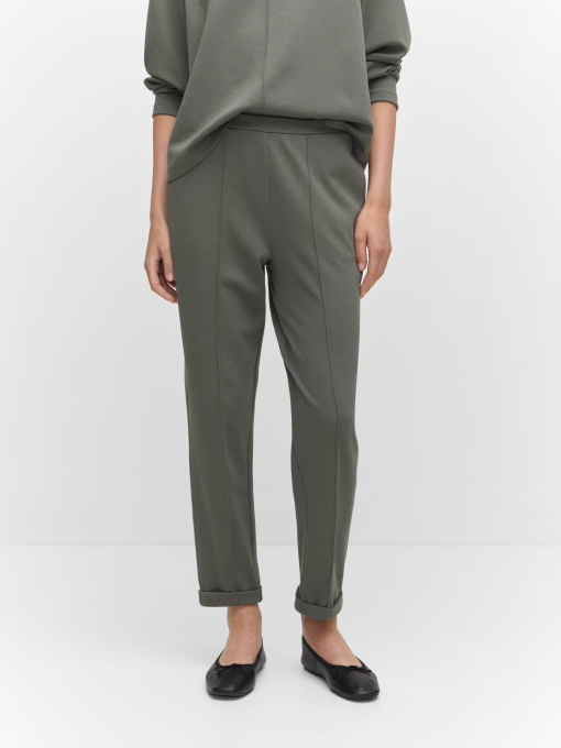 Брюки повседневные MANGO Pique модель 57064404_92 Фото