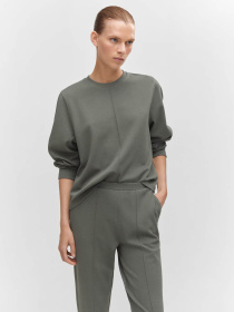 Повседневные штаны MANGO Pique модель 57064404_92 Повседневные штаны MANGO Pique модель 57064404_92 Фото