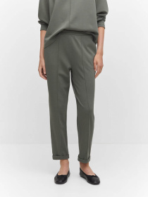 Повседневные штаны MANGO Pique модель 57064404_92 Повседневные штаны MANGO Pique модель 57064404_92 Фото