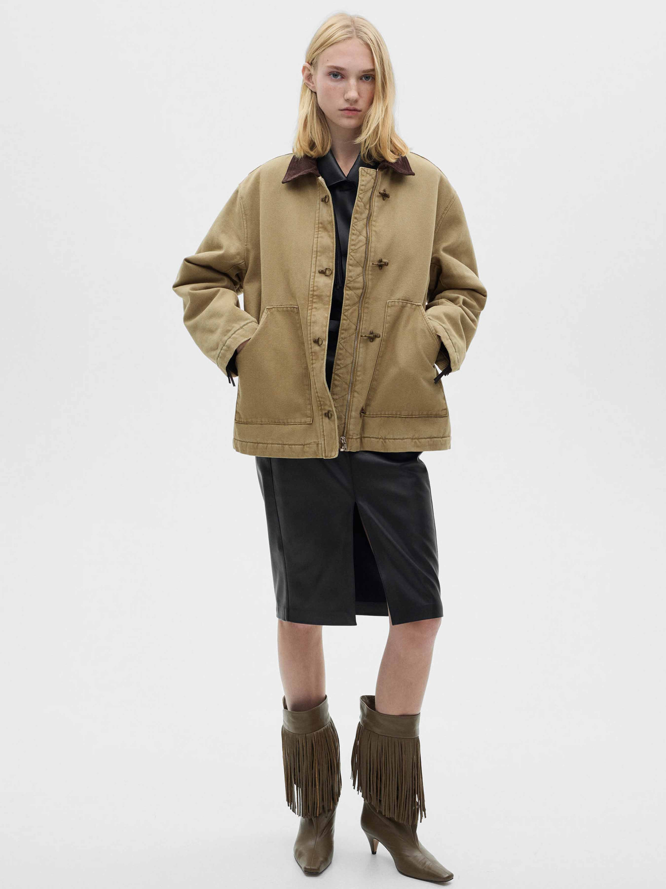 Демісезонна куртка MANGO модель 77078264_37 Фото