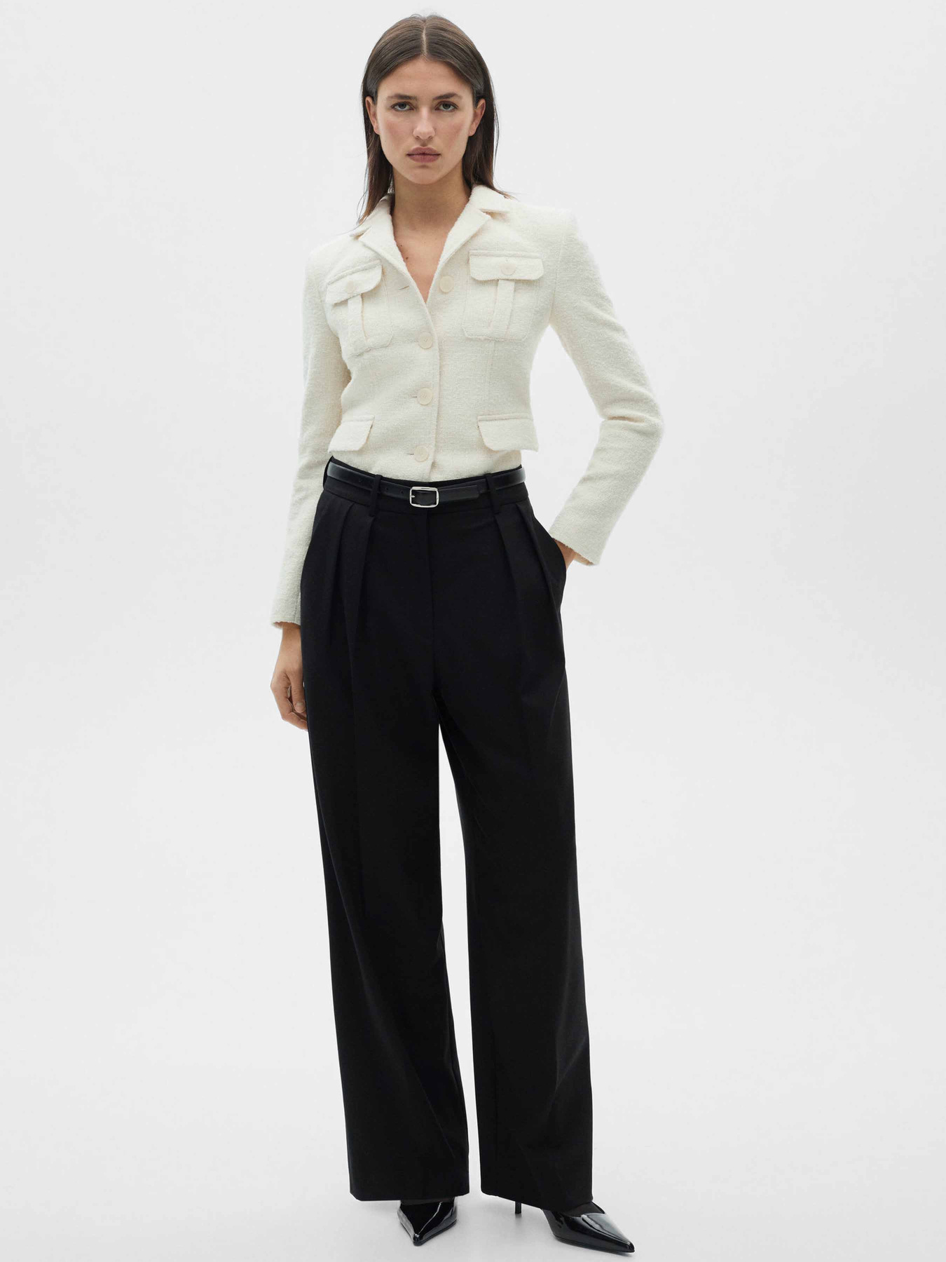 Классические штаны MANGO модель 77038285_99 Фото