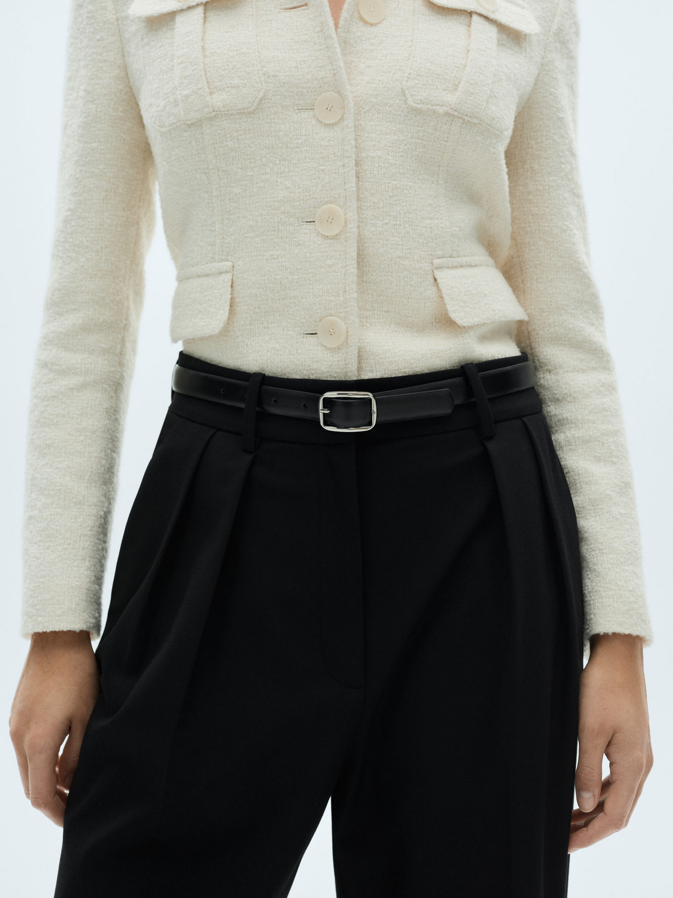 Классические штаны MANGO модель 77038285_99 Фото