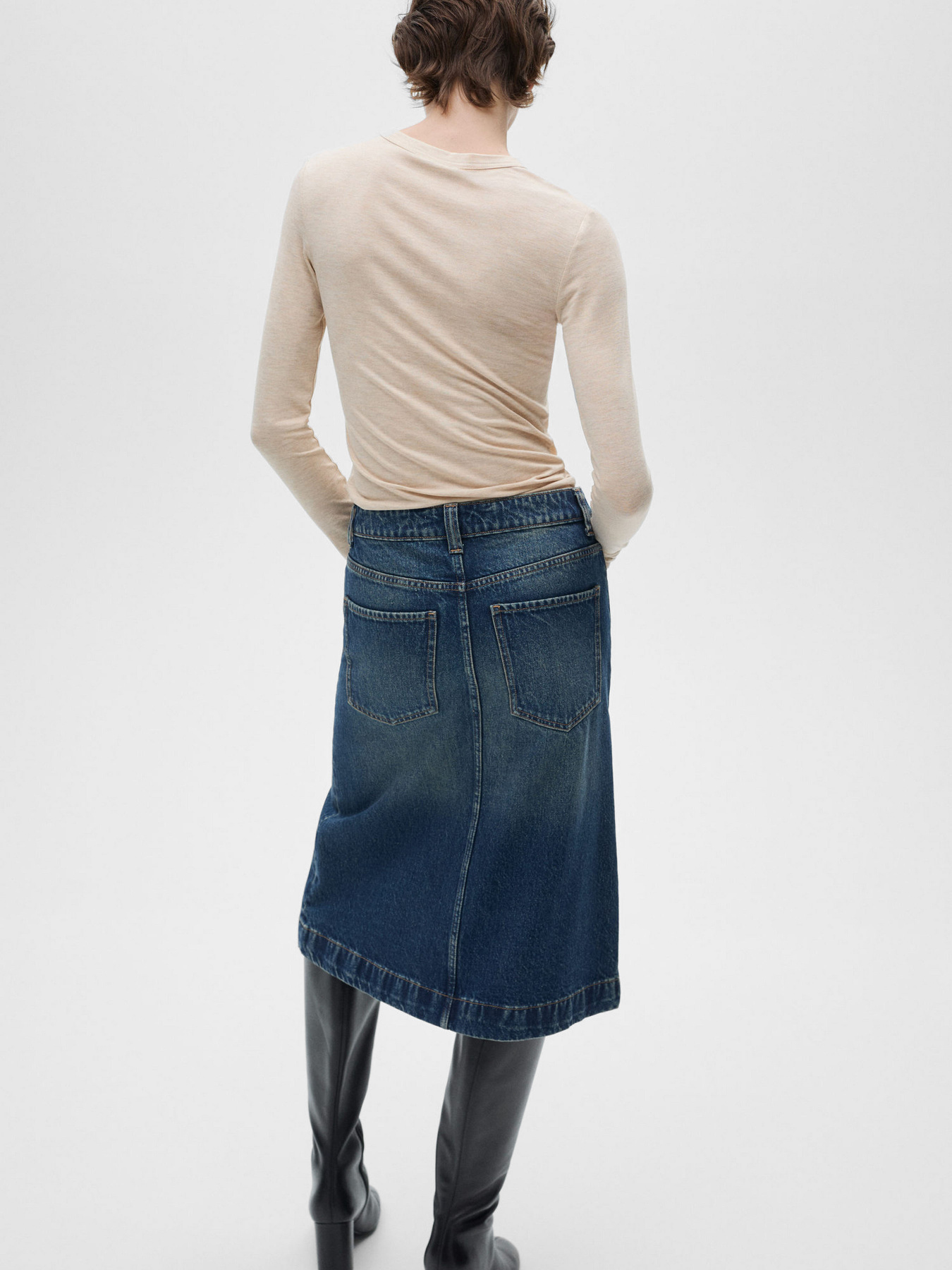 Лонгслів MANGO модель 87010438_7 Фото