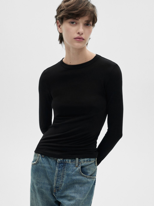 Лонгслив MANGO модель 87910438_99 Фото