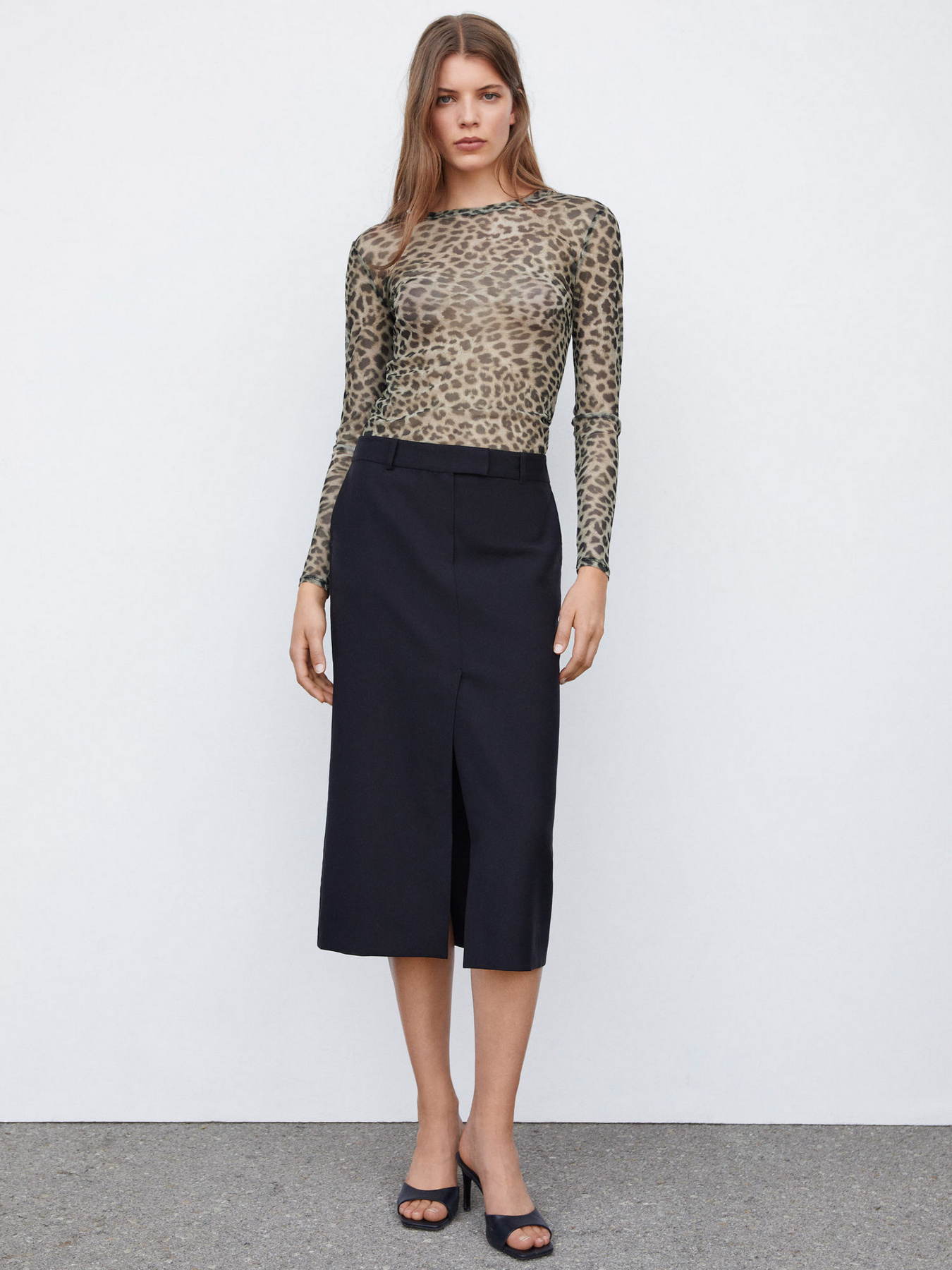 Лонгслів MANGO Claude модель 57054411_30 Фото