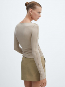 Лонгслів MANGO Kansas модель 57025982_8 Фото