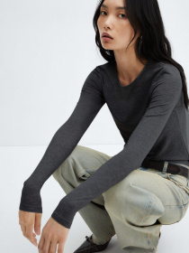 Лонгслів MANGO Lucy модель 57087731_96 Фото