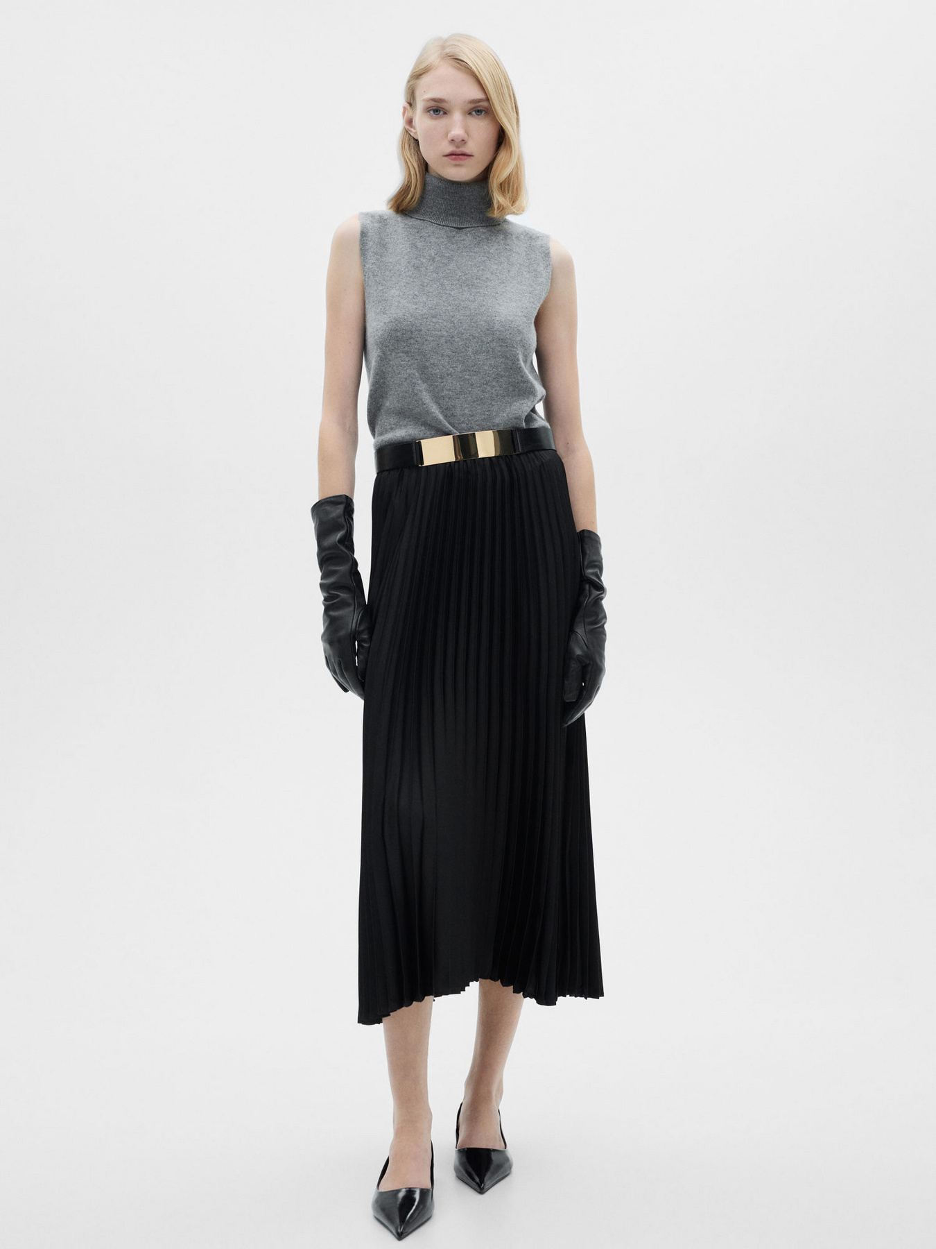 Спідниця міді MANGO модель 87060447_99 Фото