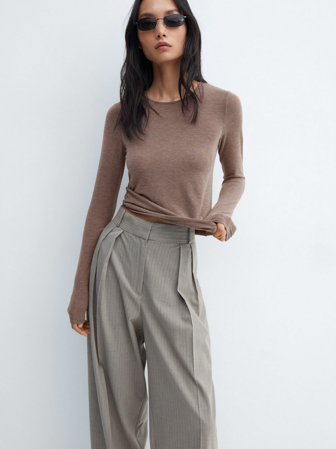 Лонгслів MANGO Lucy модель 57087731_35 Фото