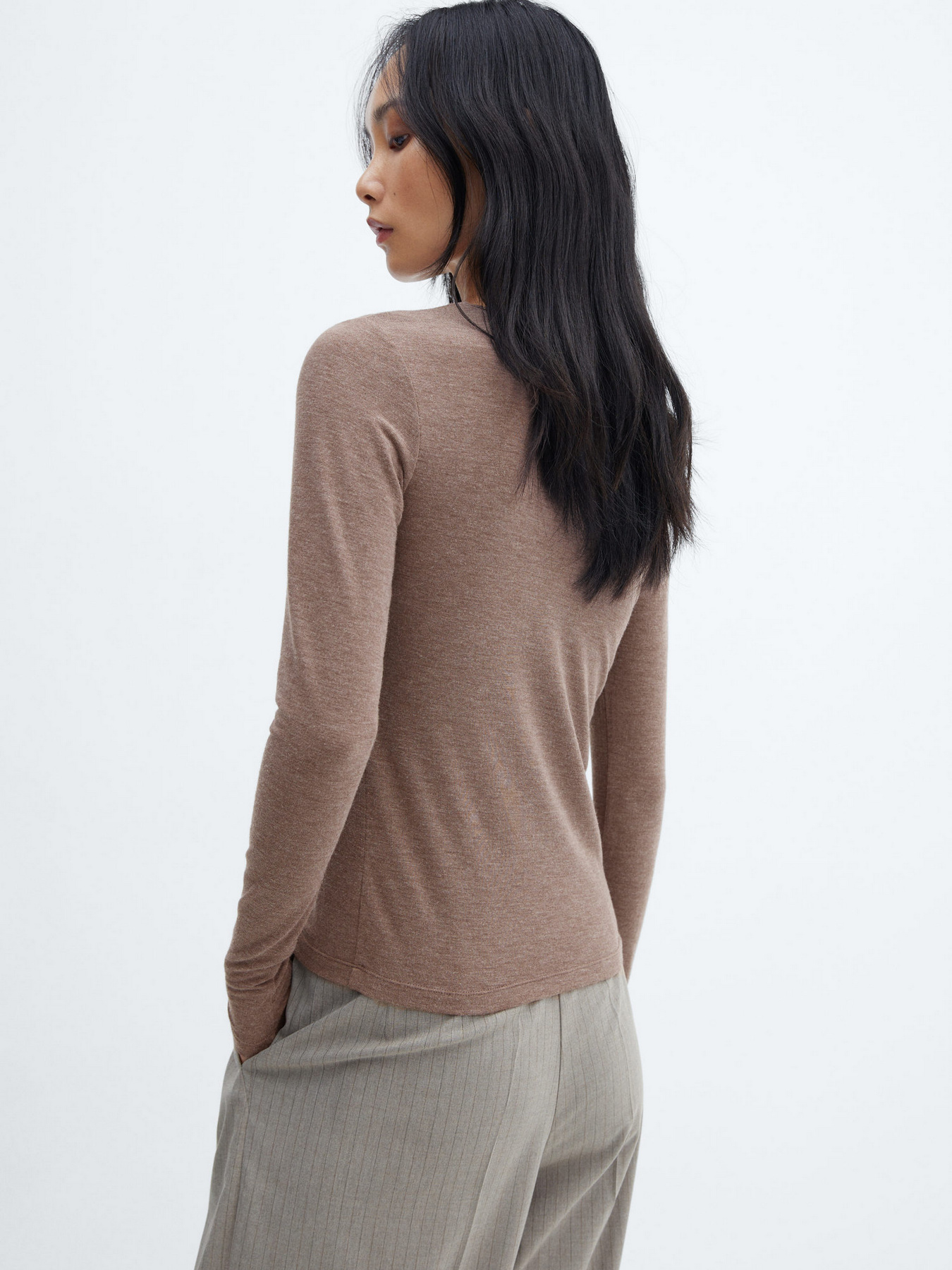 Лонгслів MANGO Lucy модель 57087731_35 Фото