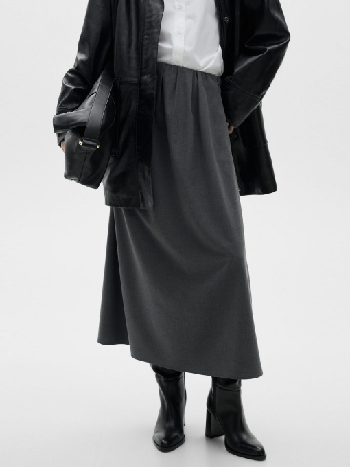 Юбка миди MANGO модель 87030654_92 Фото