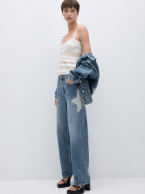 Прямые джинсы MANGO модель 77024067_TM Фото