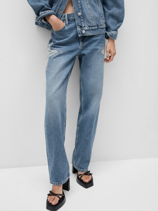 Прямые джинсы MANGO модель 77024067_TM Фото