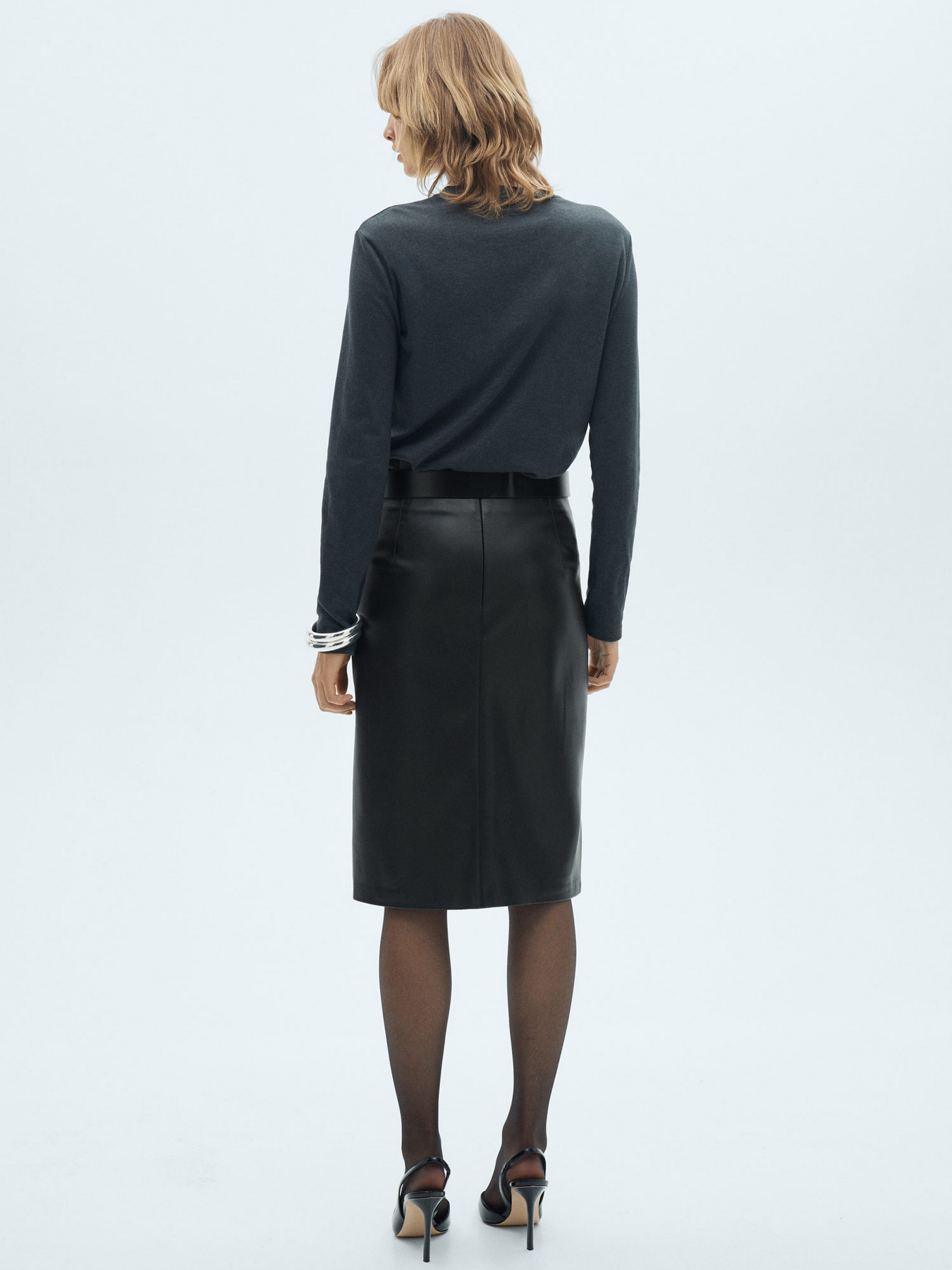 Спідниця міді MANGO модель 87080433_99 Фото