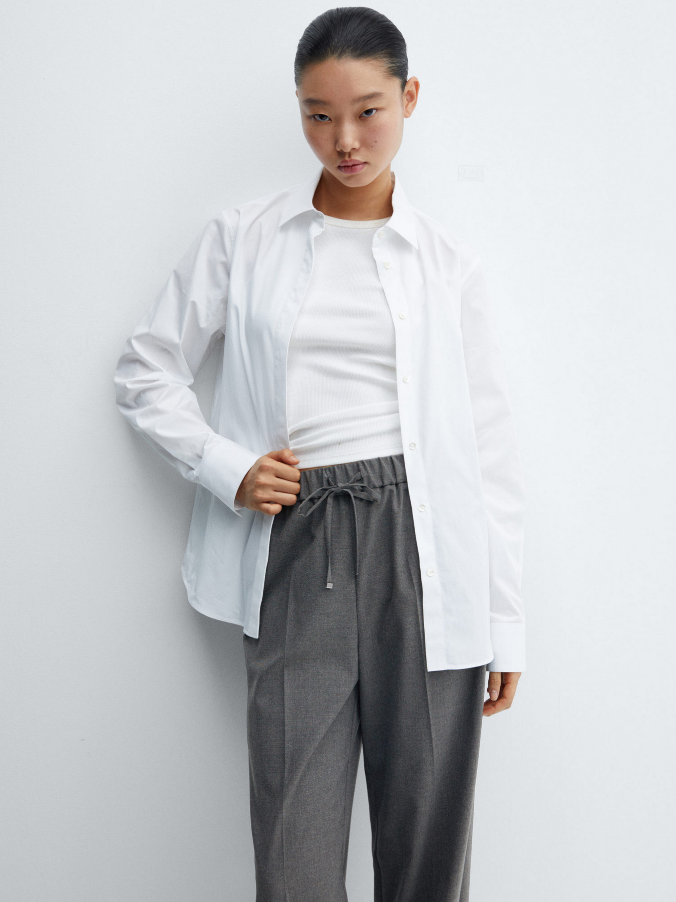 Брюки классические MANGO Lazy модель 57026717_94 Фото