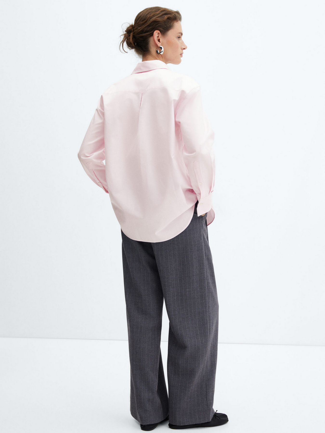 Рубашка повседневная MANGO Colete модель 57034782_85 Фото