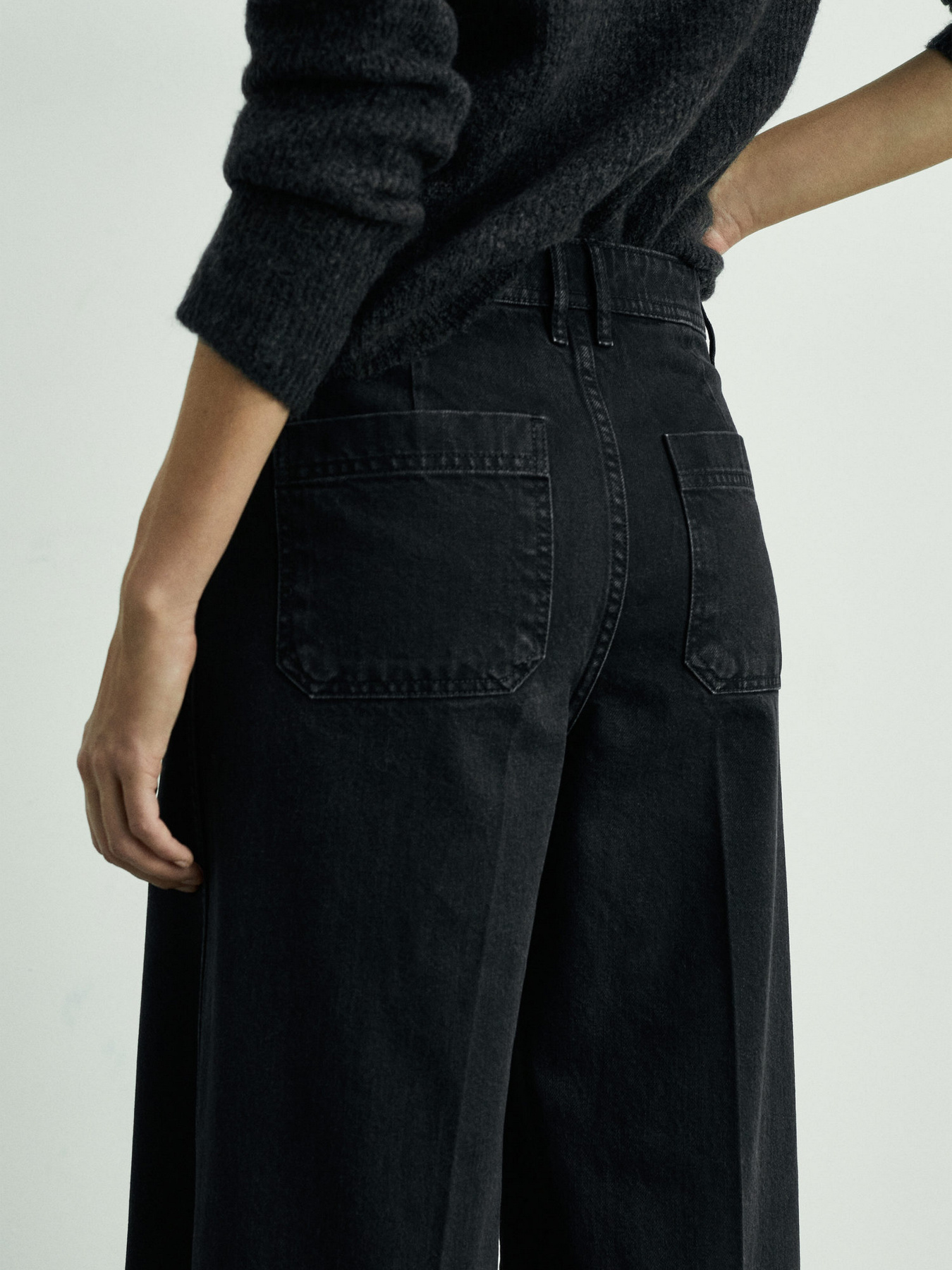 Широкие джинсы MANGO модель 87020637_TN Фото